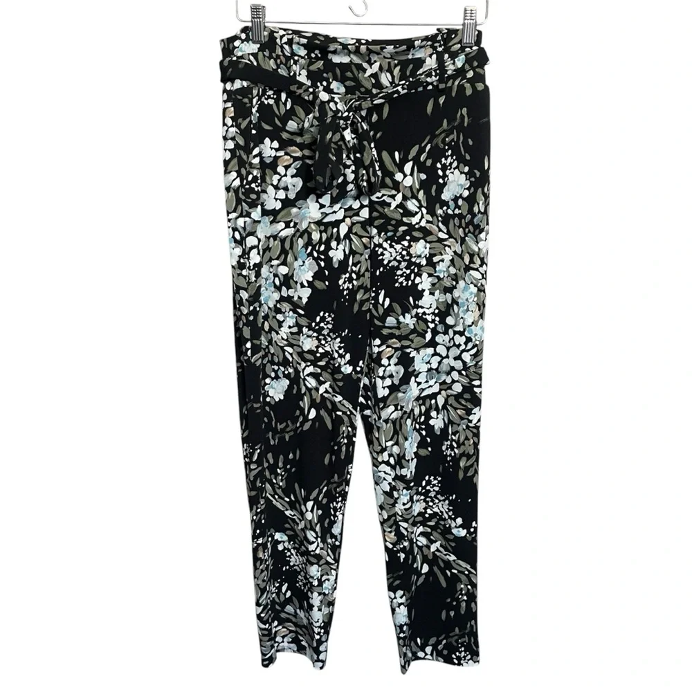 White House Black Market The Tapered Ankle Floral Dress Pants